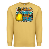 Antique Gold whiskey bent hell bound Premium Sweatshirt - CowhideDigitalArt