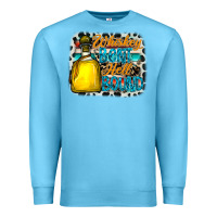 Ocean Blue whiskey bent hell bound Premium Sweatshirt - CowhideDigitalArt