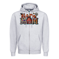 Heather Grey barn mom Zipper Hoodie - Zillion Design Studio
