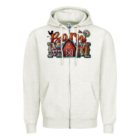 Oatmeal Heather barn mom Zipper Hoodie - Zillion Design Studio