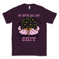 Plum my crystal ball says you are full of Classic Tee - Zillion Design Studio