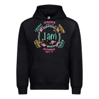 Black i am inspiration Urban Hoodie - MaliasSmallBusiness