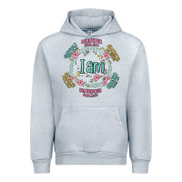 Heather Grey i am inspiration Urban Hoodie - MaliasSmallBusiness