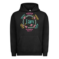 Pigment Black i am inspiration Urban Hoodie - MaliasSmallBusiness