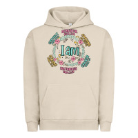 Pigment French Oak i am inspiration Urban Hoodie - MaliasSmallBusiness