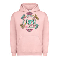 Pigment Salmon i am inspiration Urban Hoodie - MaliasSmallBusiness