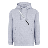 Heather Grey white wooden softball bat Heavyweight Hoodie - FaDigitalArtStudio