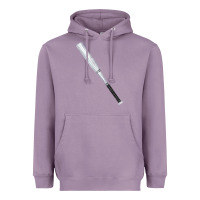 Lavender white wooden softball bat Heavyweight Hoodie - FaDigitalArtStudio