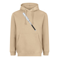 Mushroom white wooden softball bat Heavyweight Hoodie - FaDigitalArtStudio