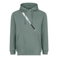 Sage white wooden softball bat Heavyweight Hoodie - FaDigitalArtStudio