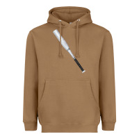 Toasted Coconut white wooden softball bat Heavyweight Hoodie - FaDigitalArtStudio