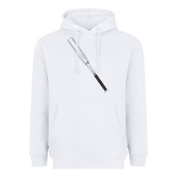 White white wooden softball bat Heavyweight Hoodie - FaDigitalArtStudio