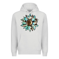 Dove Grey sunflower Premium Hoodie - BarkalooDesign