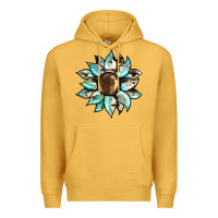 Mustard sunflower Premium Hoodie - BarkalooDesign