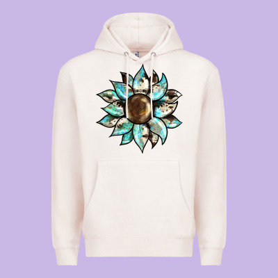 Sunflower Premium Hoodie Designed By Barkaloodesign