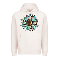 Pale Pink sunflower Premium Hoodie - BarkalooDesign