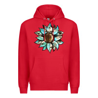 Red sunflower Premium Hoodie - BarkalooDesign