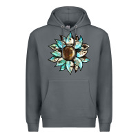 Rock sunflower Premium Hoodie - BarkalooDesign
