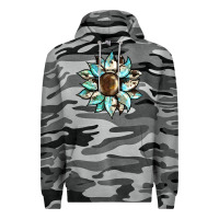 Slate Camo sunflower Premium Hoodie - BarkalooDesign