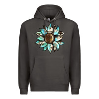 Smoke sunflower Premium Hoodie - BarkalooDesign
