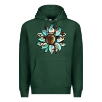 Sports Green sunflower Premium Hoodie - BarkalooDesign