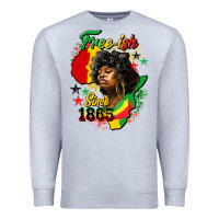 Heather Grey free ish since 1865 Premium Sweatshirt - HRA Design Shop