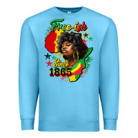 Ocean Blue free ish since 1865 Premium Sweatshirt - HRA Design Shop