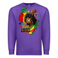 Purple free ish since 1865 Premium Sweatshirt - HRA Design Shop