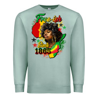 Seafoam free ish since 1865 Premium Sweatshirt - HRA Design Shop
