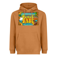Meerkat beach babe skinny metal can holder Heavyweight Hoodie - HRA Design Shop