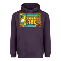 Plum beach babe skinny metal can holder Heavyweight Hoodie - HRA Design Shop