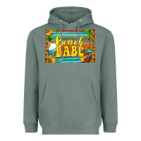 Sage beach babe skinny metal can holder Heavyweight Hoodie - HRA Design Shop