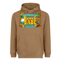Toasted Coconut beach babe skinny metal can holder Heavyweight Hoodie - HRA Design Shop