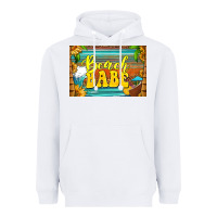White beach babe skinny metal can holder Heavyweight Hoodie - HRA Design Shop