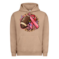 Pigment Burro breast cancer ribbon and american football Urban Hoodie - MaliasSmallBusiness