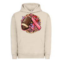 Pigment French Oak breast cancer ribbon and american football Urban Hoodie - MaliasSmallBusiness