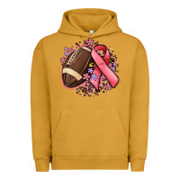Pigment Peanut Butter breast cancer ribbon and american football Urban Hoodie - MaliasSmallBusiness