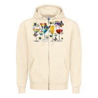 Sandshell pride lgbtq wine cups and glasses Zipper Hoodie - texasbilliewilder