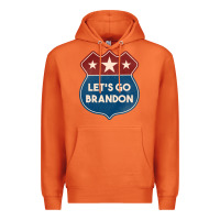 Carrot Let's Go Brandon Shield Patch Premium Hoodie - Jasminsmagicworld