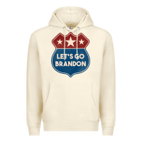 Sandshell Let's Go Brandon Shield Patch Premium Hoodie - Jasminsmagicworld
