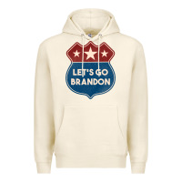 Tofu Let's Go Brandon Shield Patch Premium Hoodie - Jasminsmagicworld