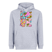 Heather Grey Love Easter Heavyweight Hoodie - Neo Western