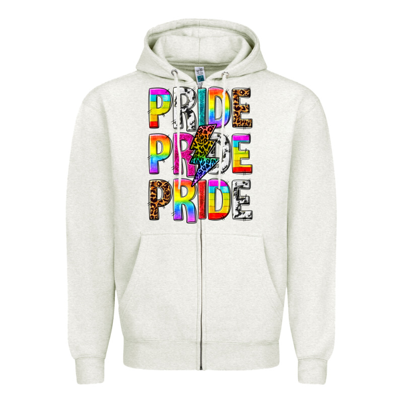 Pride Pride Pride Zipper Hoodie by texasbilliewilder | Teevron