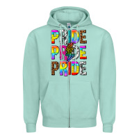 Seafoam pride pride pride Zipper Hoodie - texasbilliewilder
