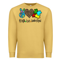 Antique Gold accept love understand Premium Sweatshirt - CowhideDigitalArt