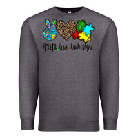 Charcoal Heather accept love understand Premium Sweatshirt - CowhideDigitalArt