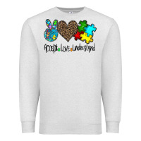 Oatmeal Heather accept love understand Premium Sweatshirt - CowhideDigitalArt