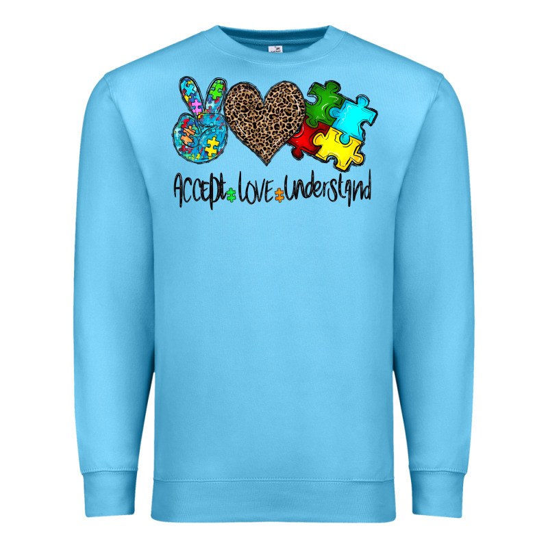 Accept Love Understand Premium Sweatshirt by CowhideDigitalArt | Teevron