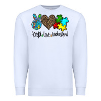 White accept love understand Premium Sweatshirt - CowhideDigitalArt