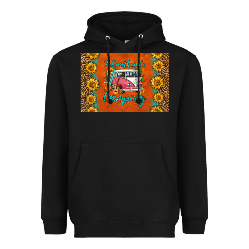 I'd Rather Be Camping Skinny Metal Can Holder Heavyweight Hoodie by HRA Design Shop | Teevron